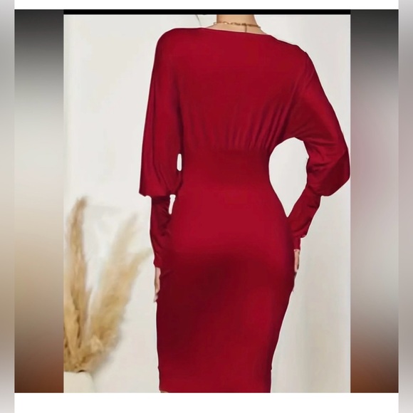 NWT Elegant Red Women's Dress L - Picture 2 of 11